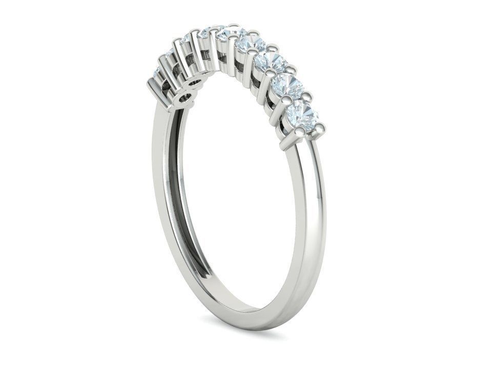 9 Stone Eternity Ring Diamond Band 3dmodel 3D print model_12