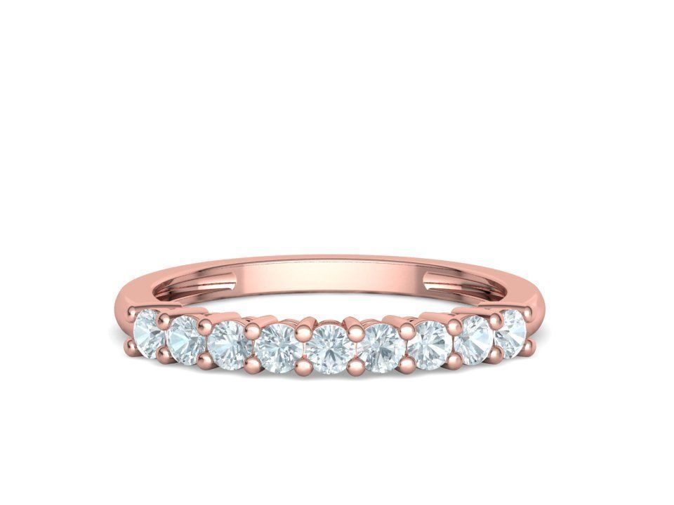 9 Stone Eternity Ring Diamond Band 3dmodel 3D print model_4