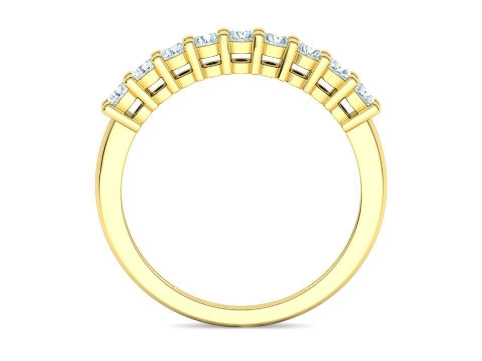 9 Stone Eternity Ring Diamond Band 3dmodel 3D print model_28