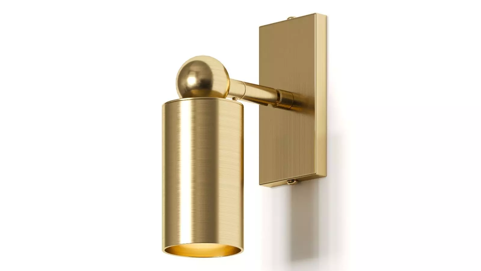 Asaf Weinbroom Brass Hotel Wall Lamp 3D model_0