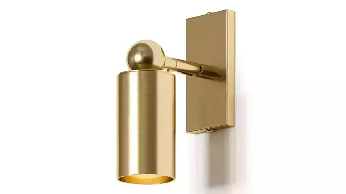 Asaf Weinbroom Brass Hotel Wall Lamp
