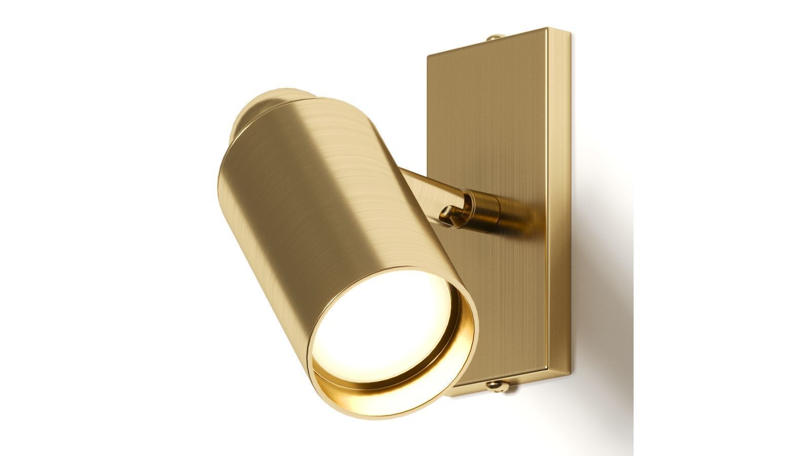 Asaf Weinbroom Brass Hotel Wall Lamp 3D model_1