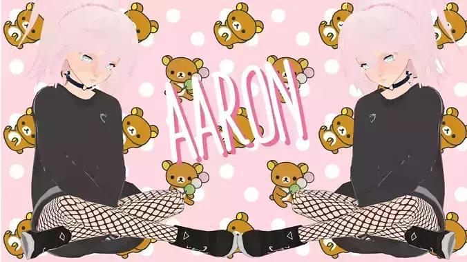 Aaron Vtuber Custom Model  3D model