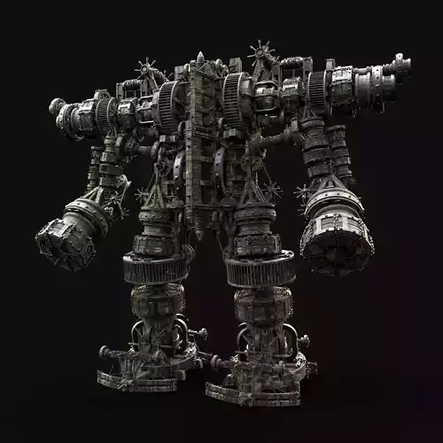 MECH GIANT ROBOT SIEGE ENGINE MACHINE WAR AAA MEDIEVAL MECHA Low-poly 3D model