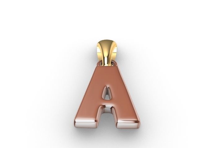 a Alphabet pendant stl verified 3D print model_1
