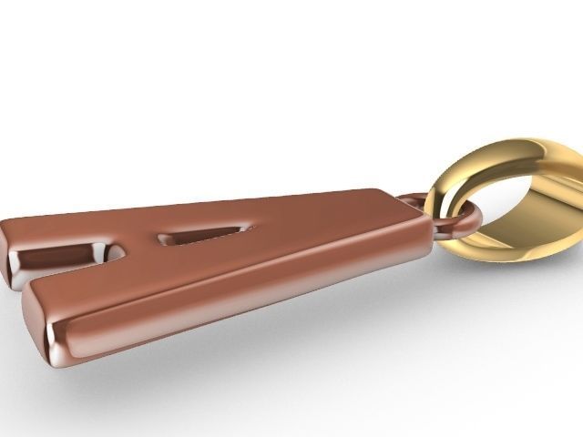 a Alphabet pendant stl verified 3D print model_2