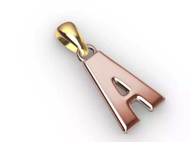 a Alphabet pendant stl verified 3D print model_0