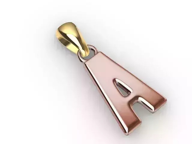 a Alphabet pendant stl verified