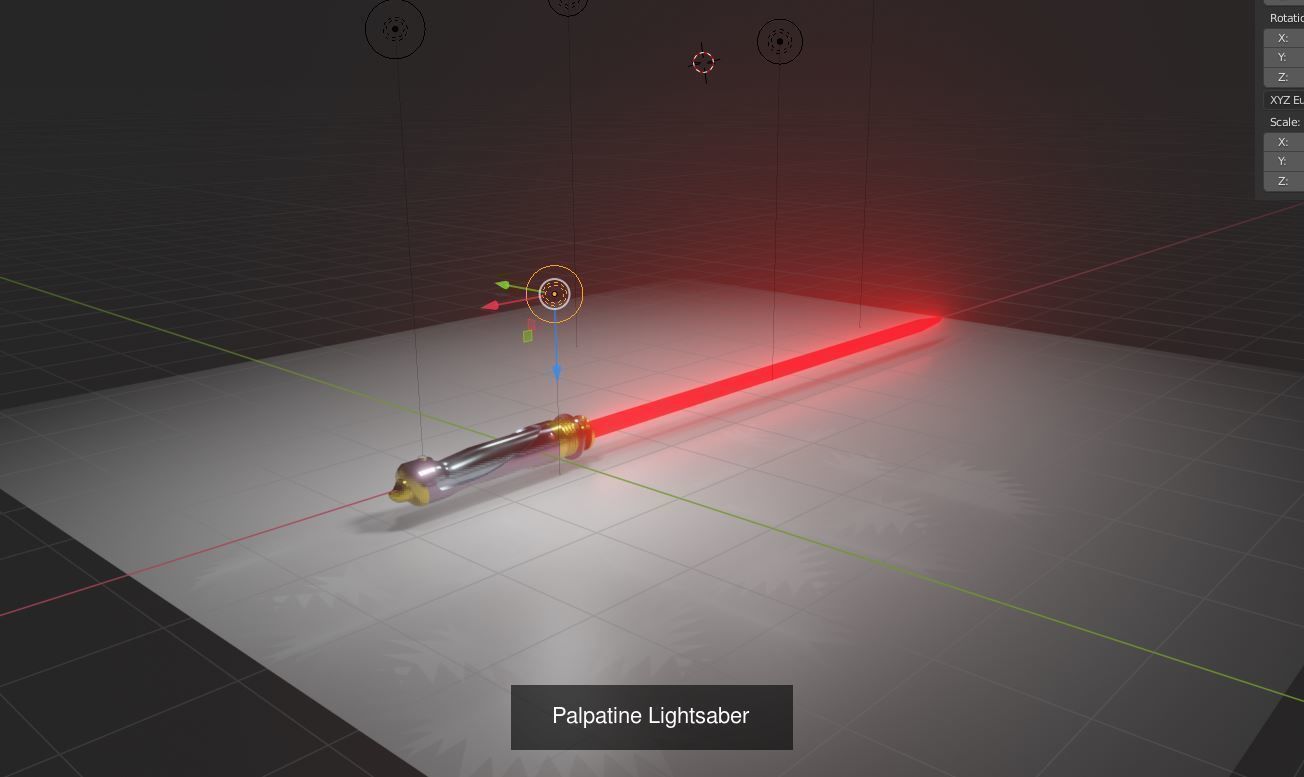 Star Wars Lightsabers 3D Model Collection_7