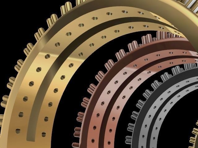 2 row diamond ring stl verified 3D print model_8