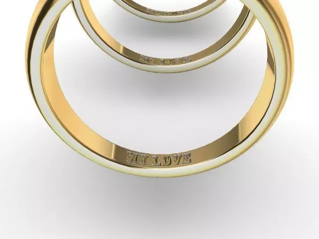 16 engraved wedding band stl verified  3D print model_0