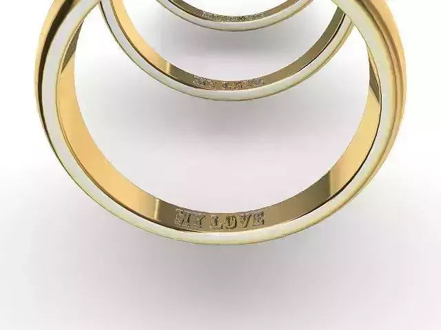16 engraved wedding band stl verified  3D print model