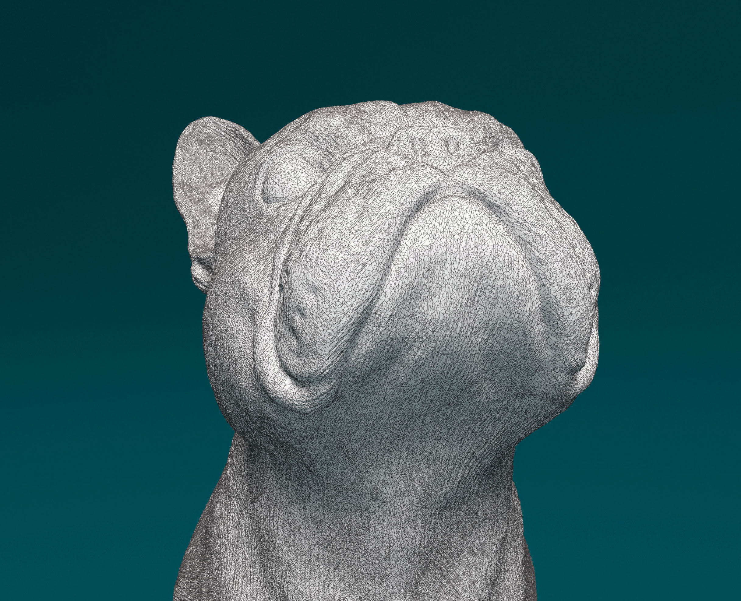 French Bulldog 3D print model_11