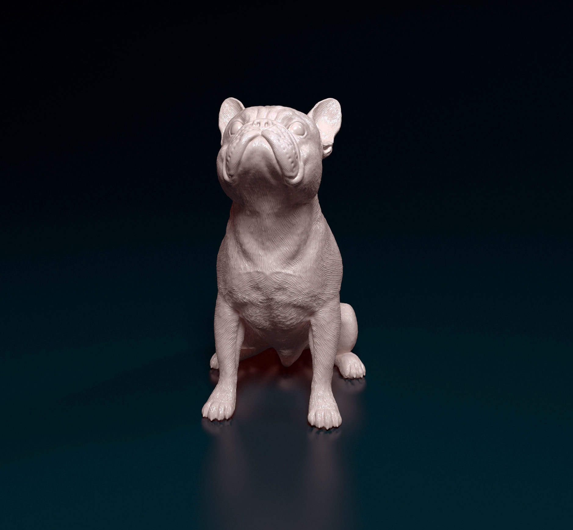 French Bulldog 3D print model_9