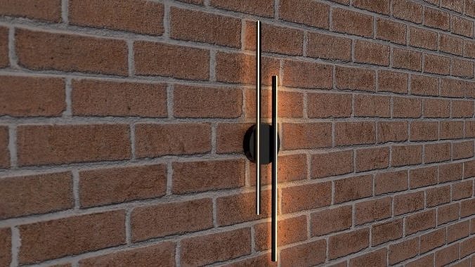 Modern Two Strip Sconce by OasisMimarlik Low-poly 3D model