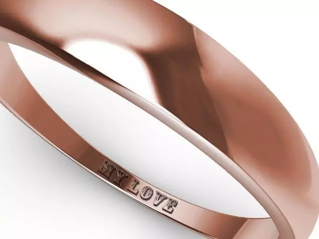 14 engraved wedding band stl verified  3D print model_0