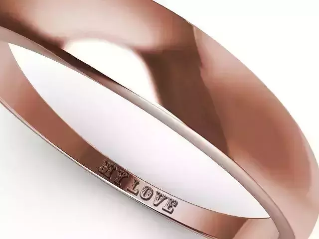14 engraved wedding band stl verified  3D print model