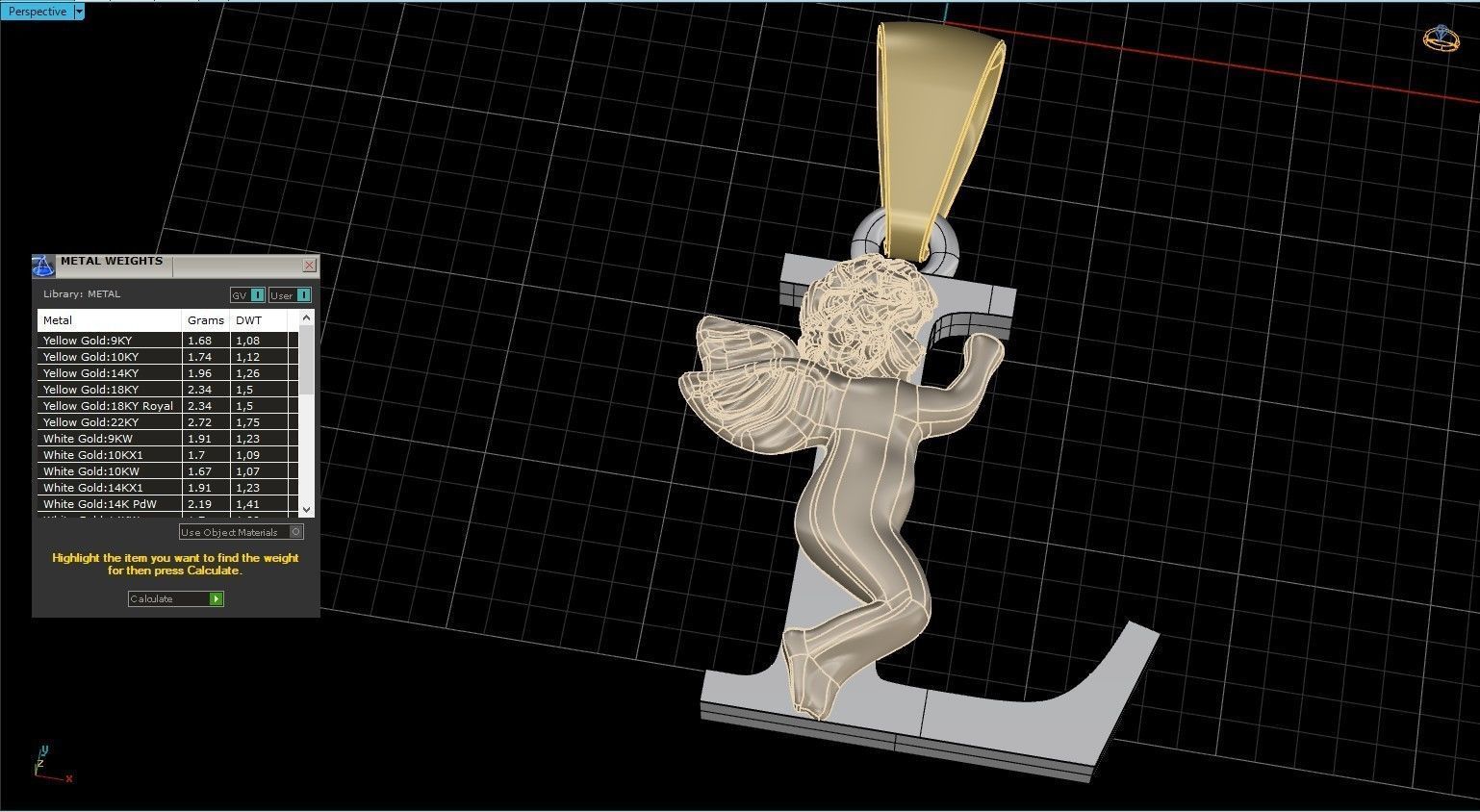 Pendant Letter L 3D print model_17