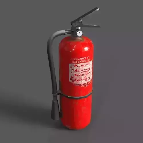 Low-poly fire extinguisher Low-poly 3D model