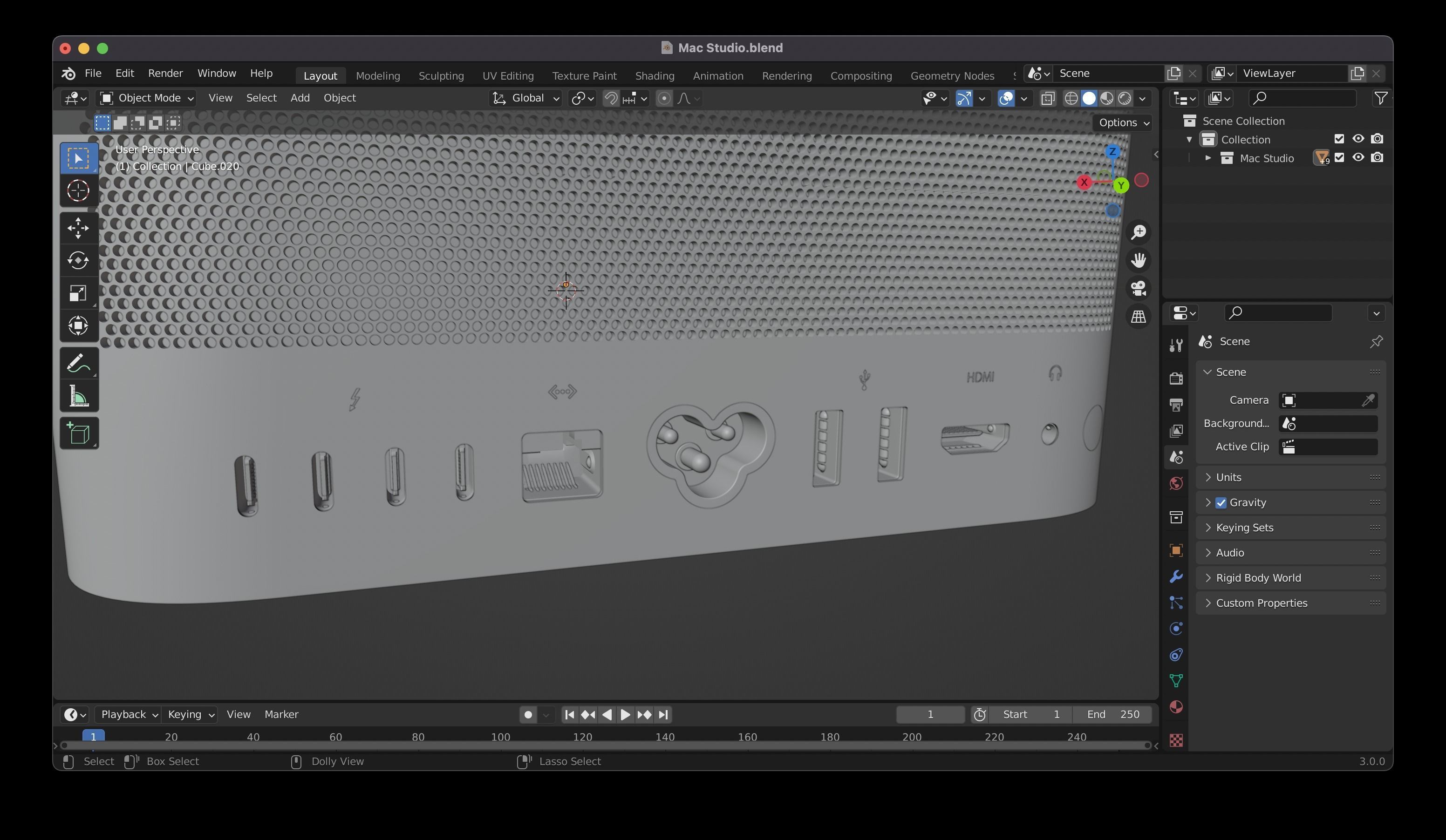 Apple Mac Studio - 3D model 3D model_9