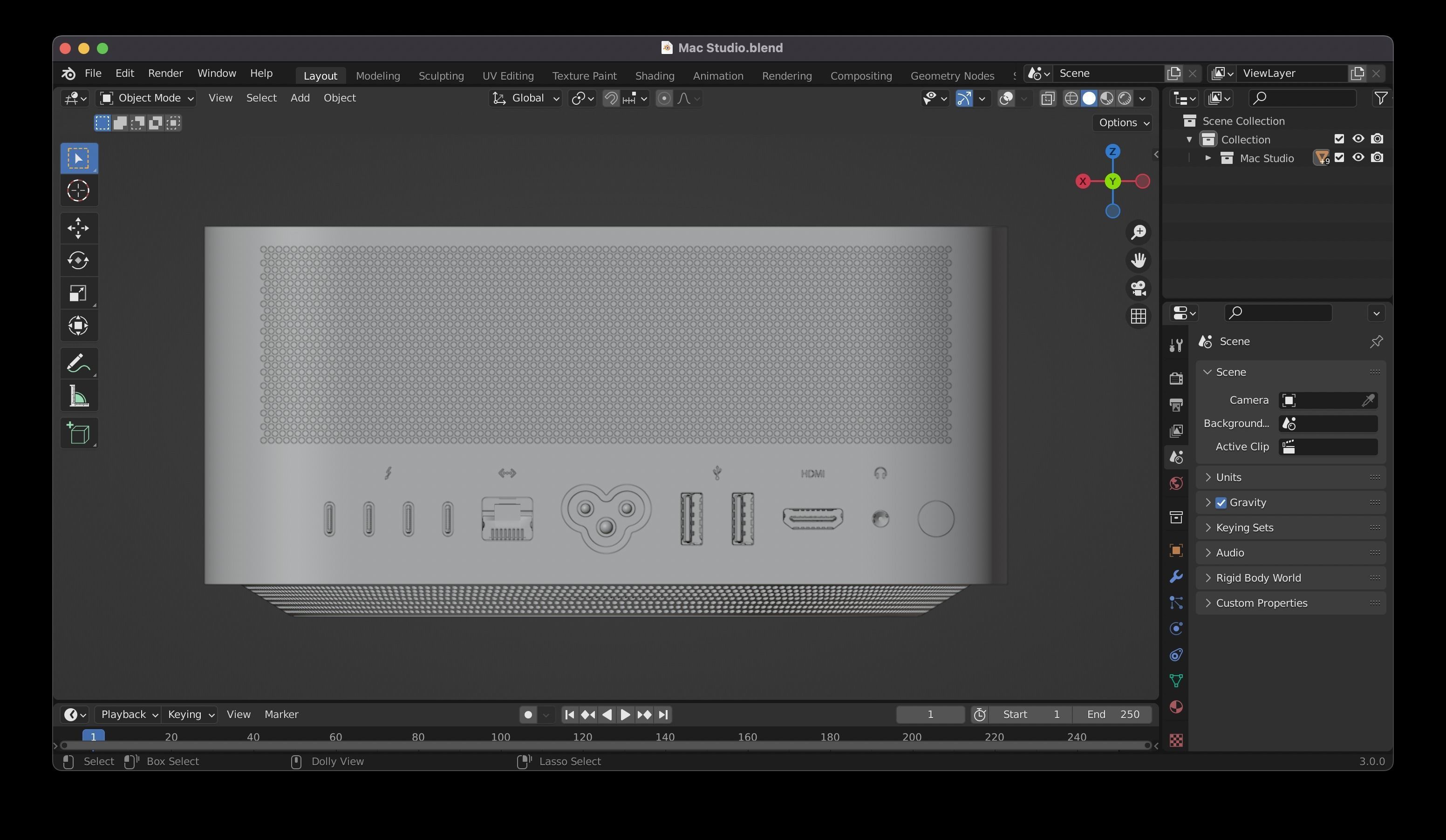 Apple Mac Studio - 3D model 3D model_5