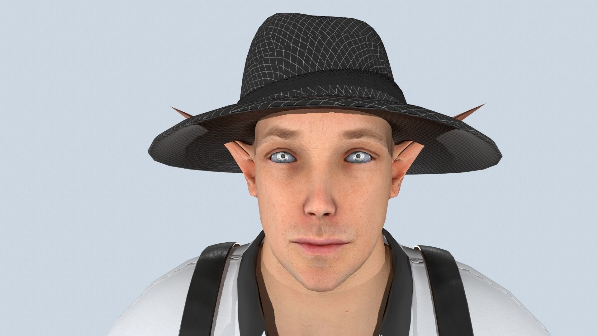 Elf Merchant Low-poly 3D model_7