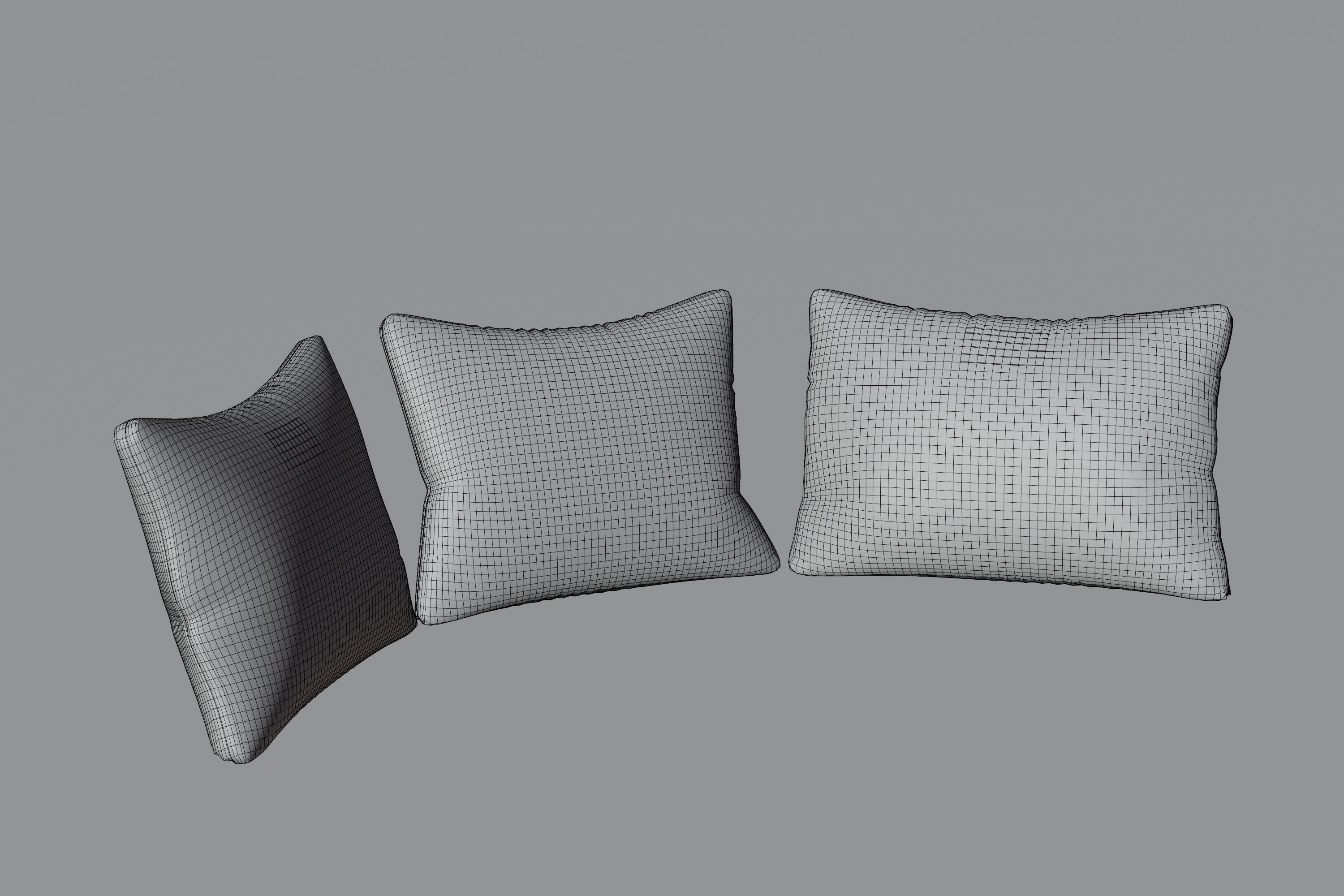 Bentley cushions 3D model_4