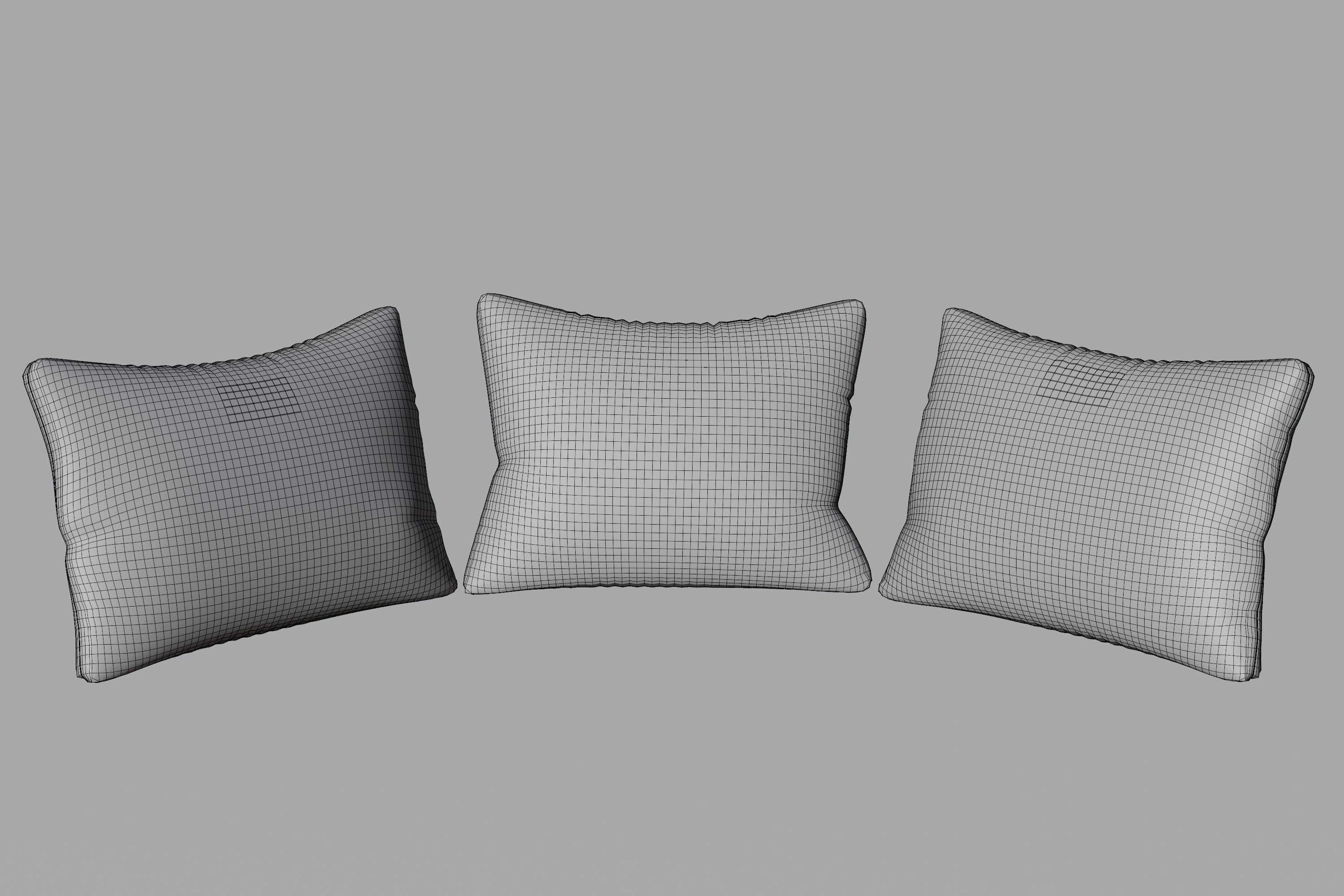 Bentley cushions 3D model_2