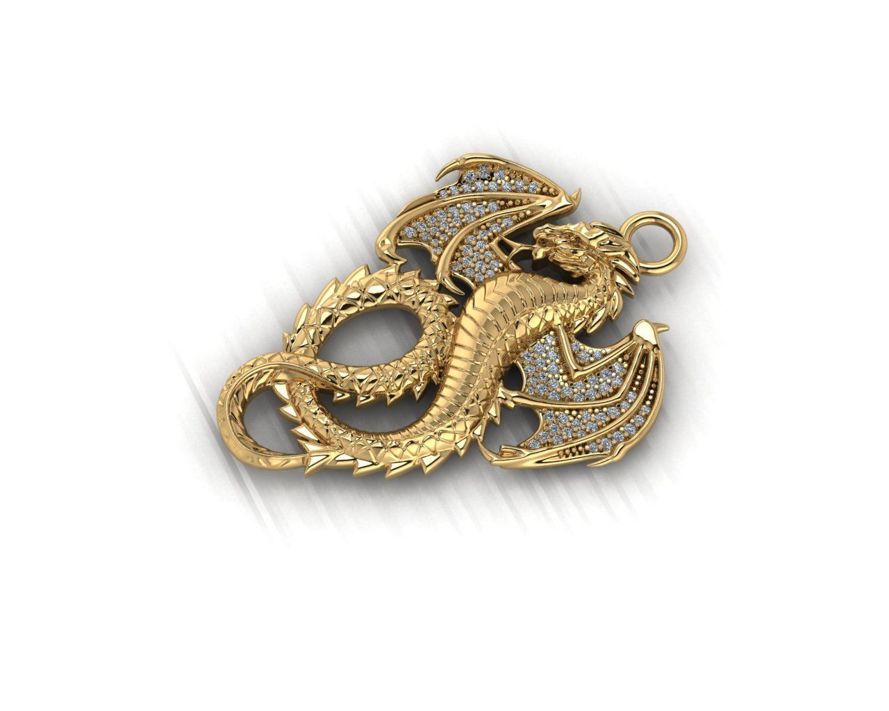 dragon pendant 3D print model_8