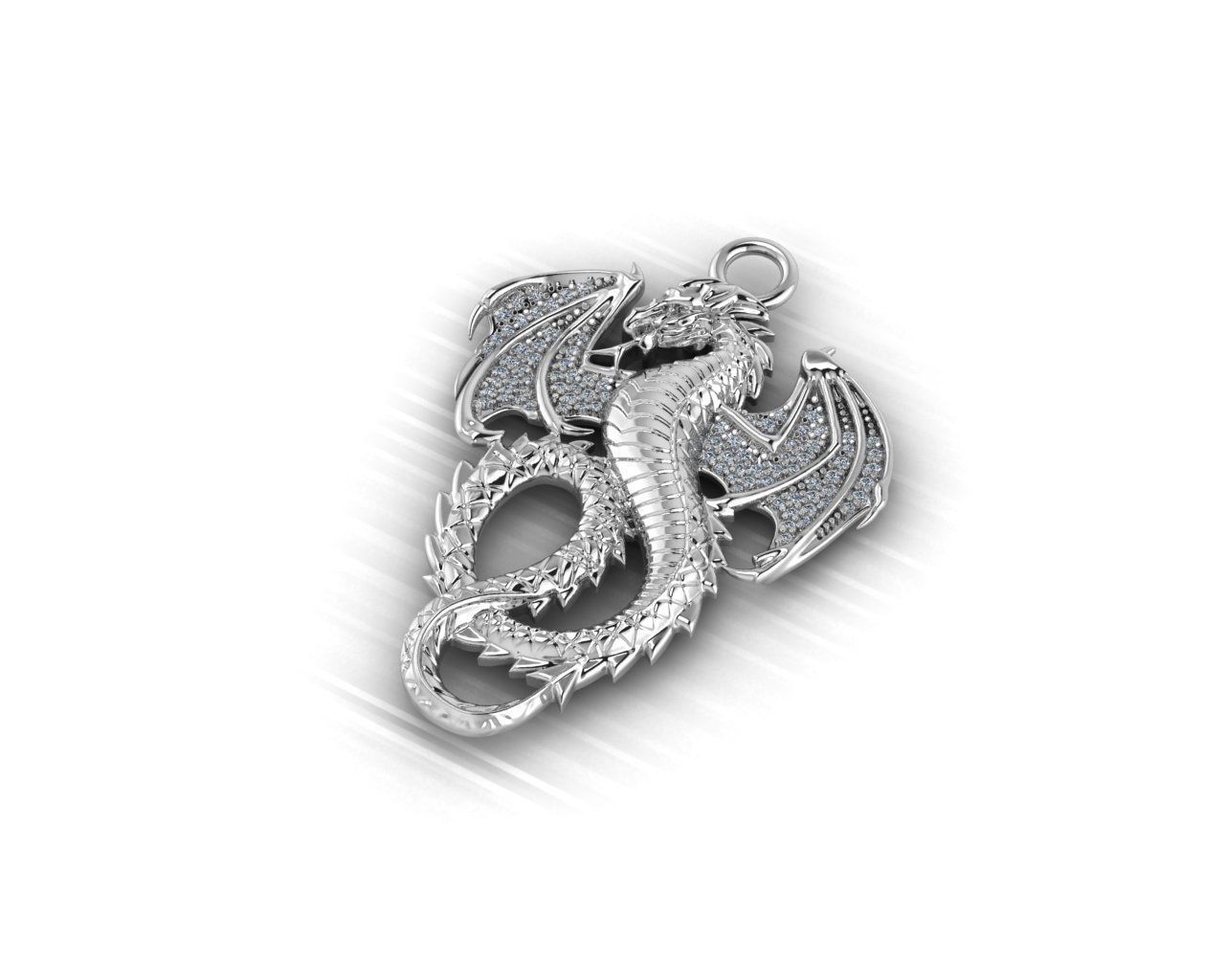 dragon pendant 3D print model_6