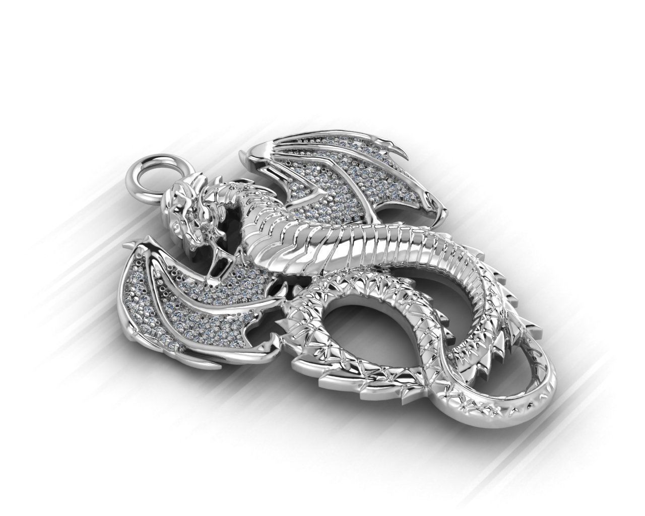 dragon pendant 3D print model_1