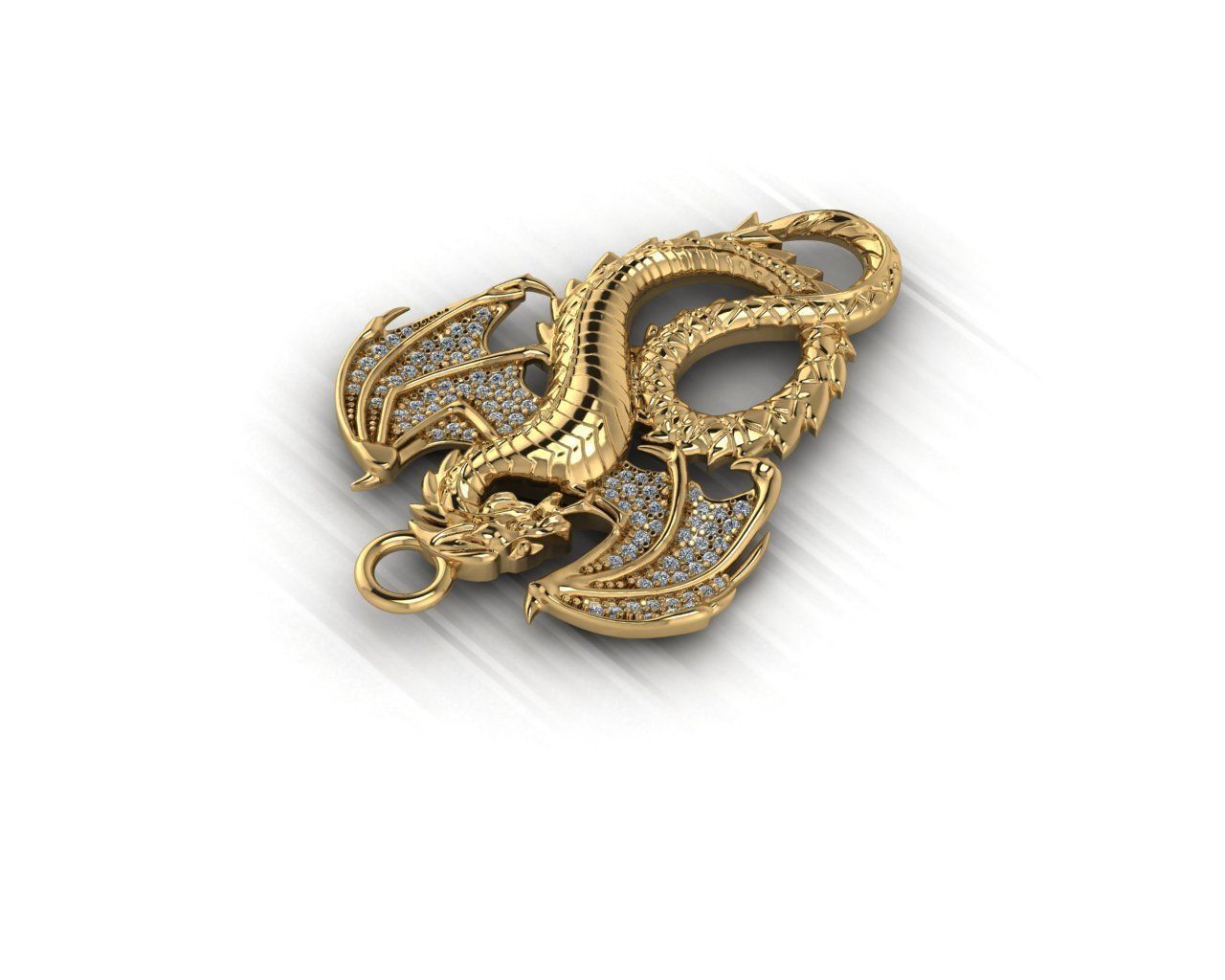 dragon pendant 3D print model_7