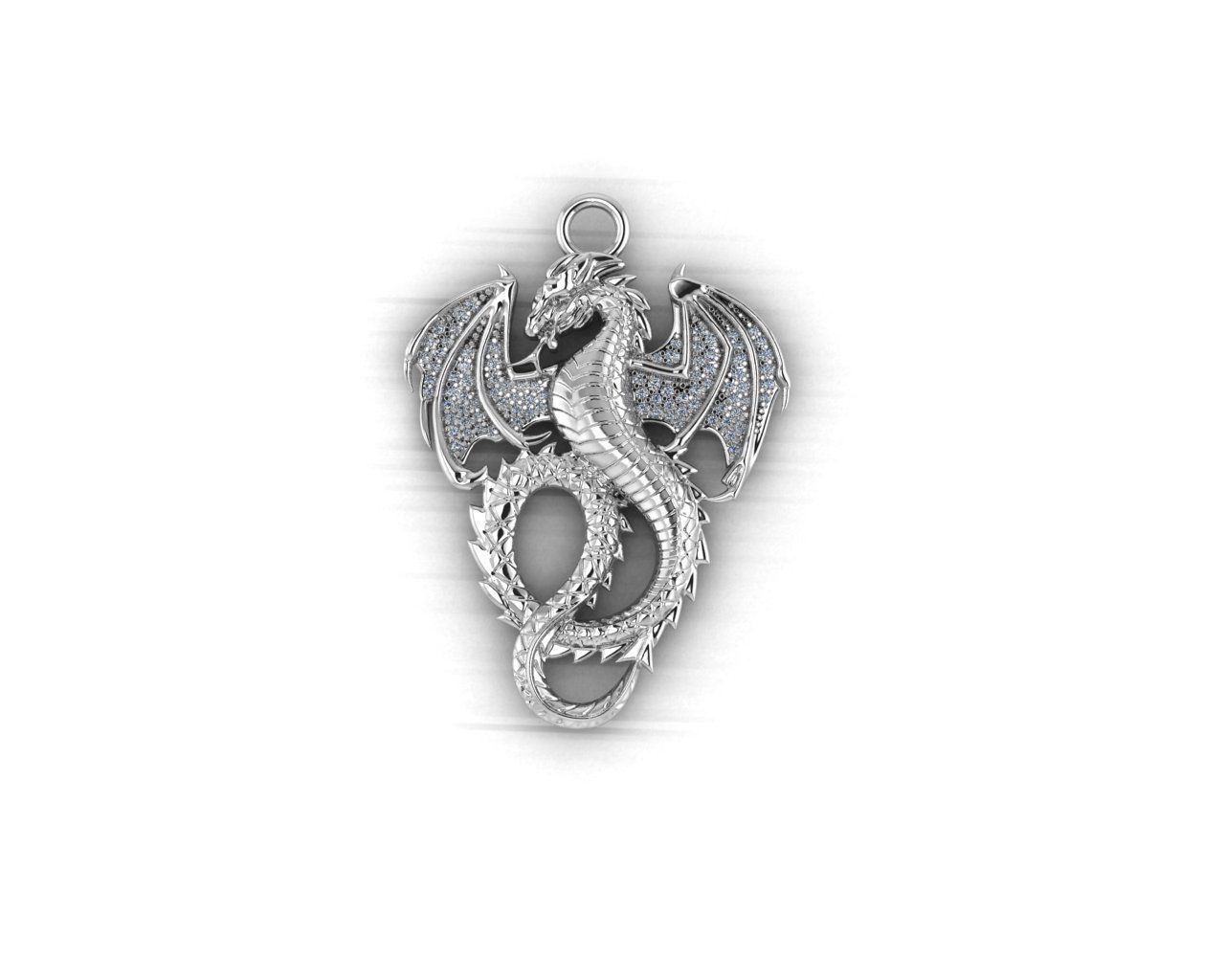 dragon pendant 3D print model_2