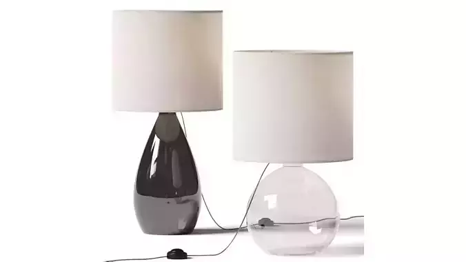 West Elm Foundational Glass Table Lamps