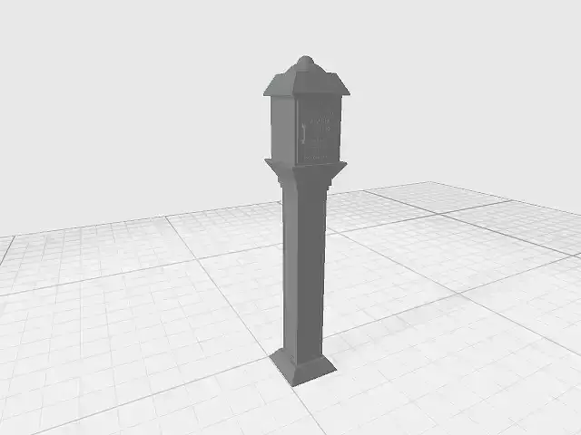 1-12 Scale Vintage Fire and Police Call Box 3D print model