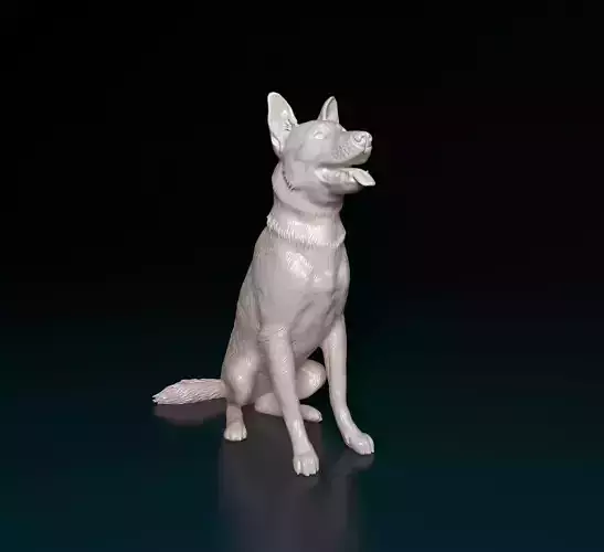 German shepherd dog 3D print model