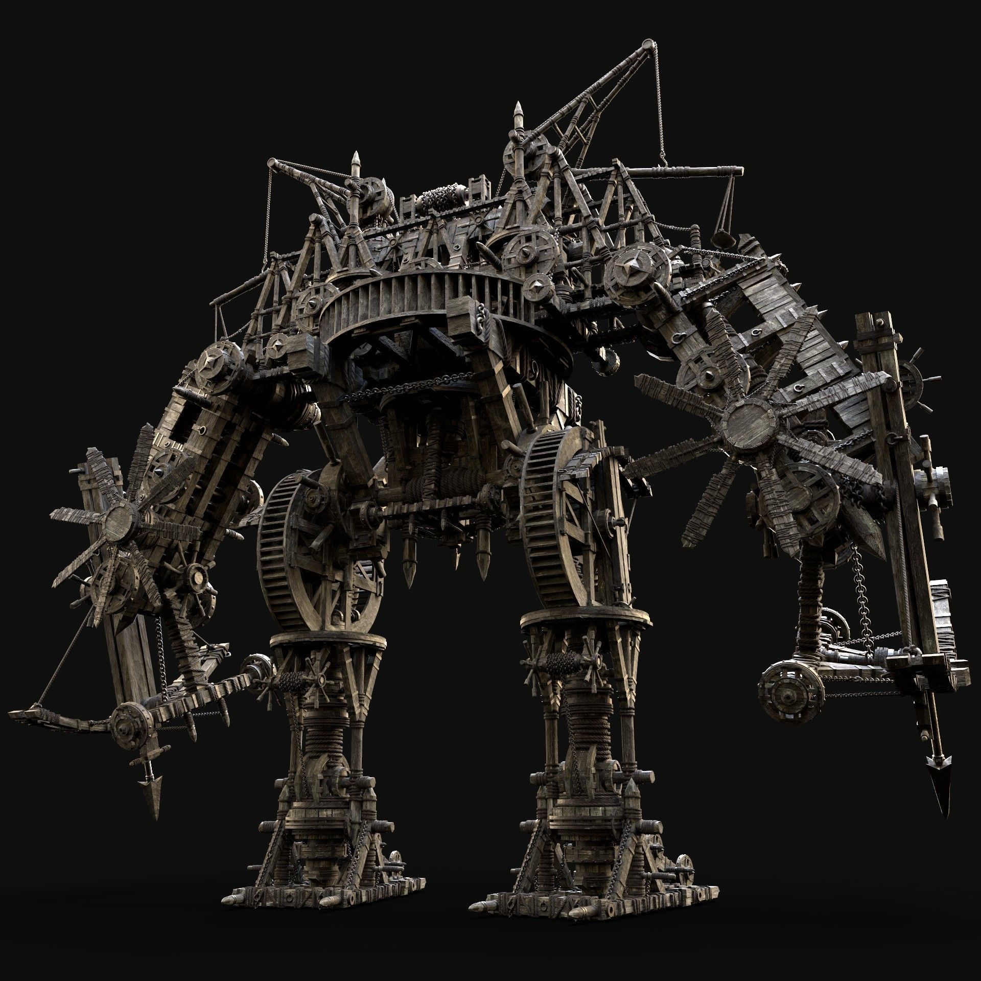 MECH GIANT ROBOT SIEGE WAR MACHINE MEDIEVAL MECHA COLLECTION AAA _6