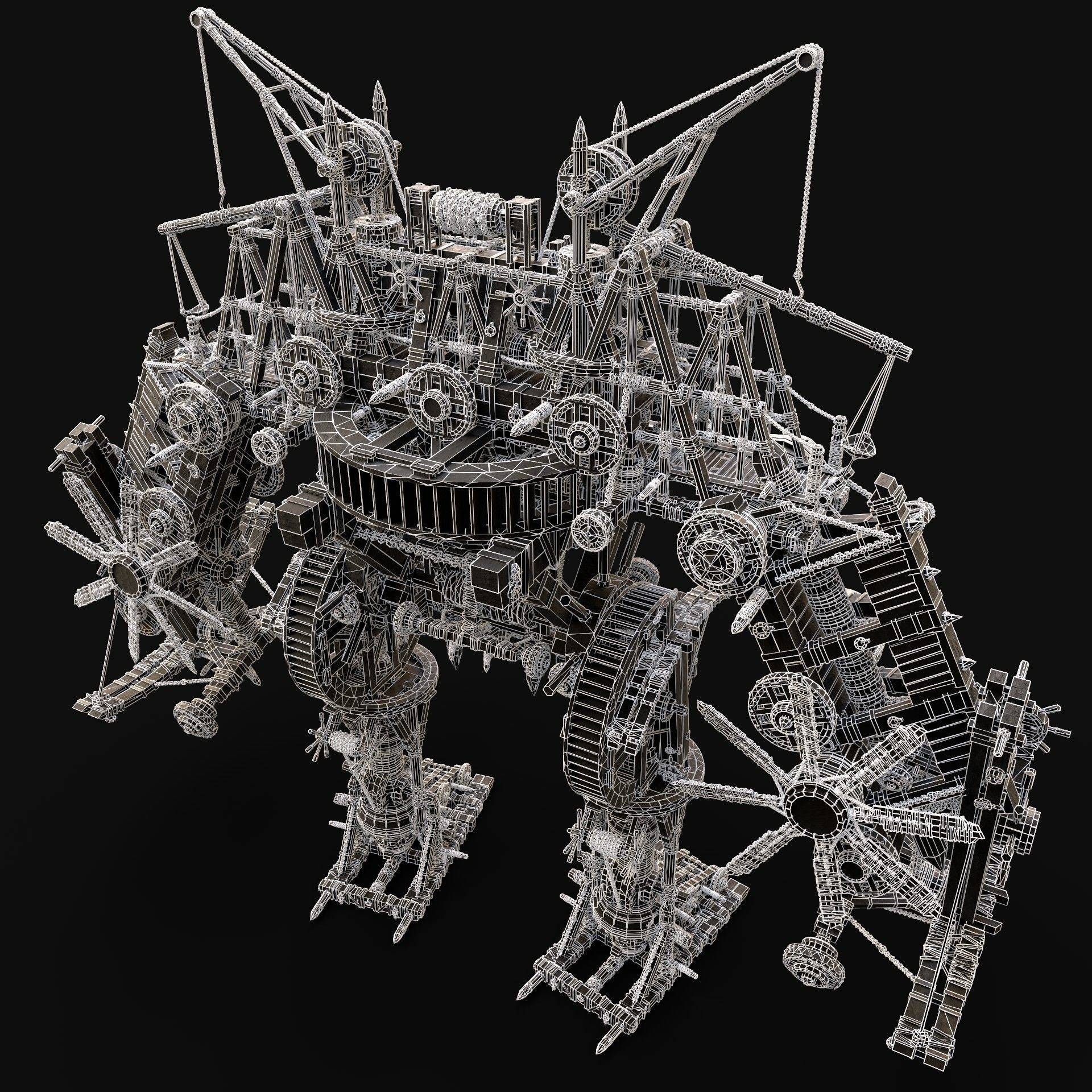 MECH GIANT ROBOT SIEGE WAR MACHINE MEDIEVAL MECHA COLLECTION AAA _11