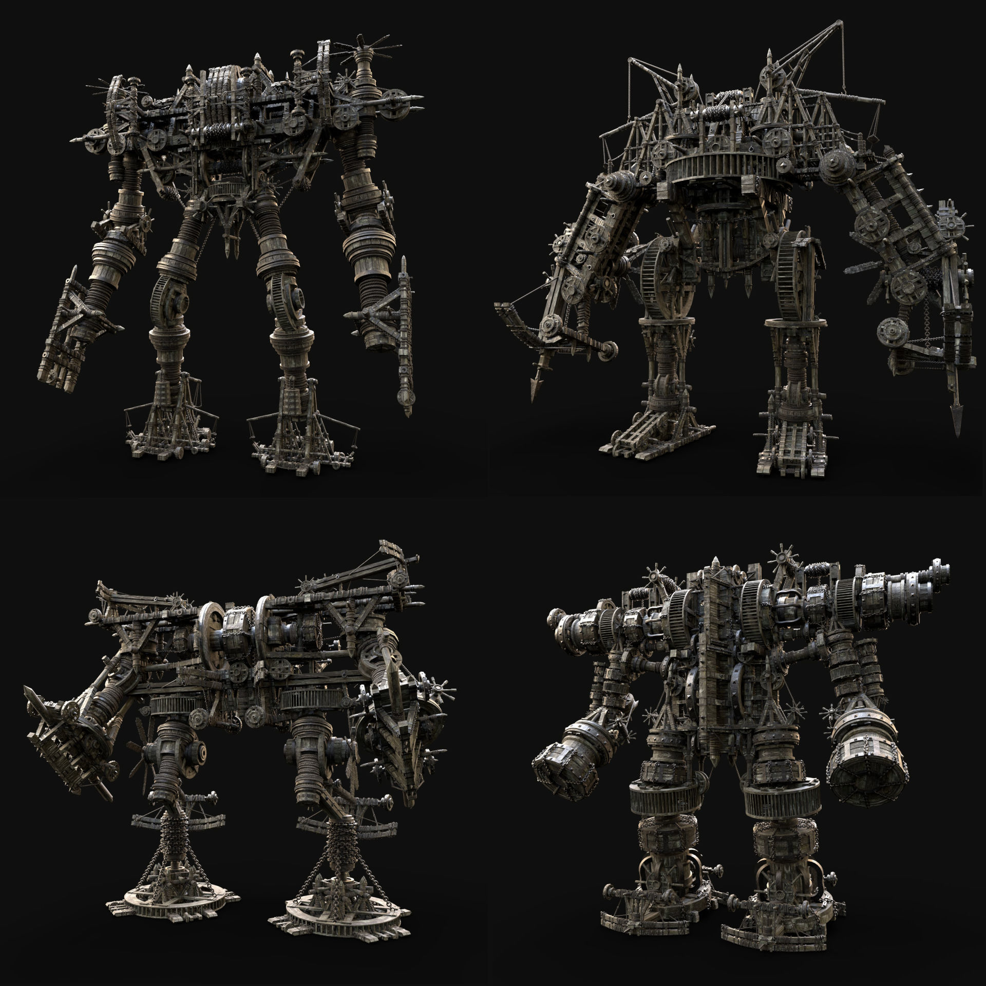 MECH GIANT ROBOT SIEGE WAR MACHINE MEDIEVAL MECHA COLLECTION AAA _41