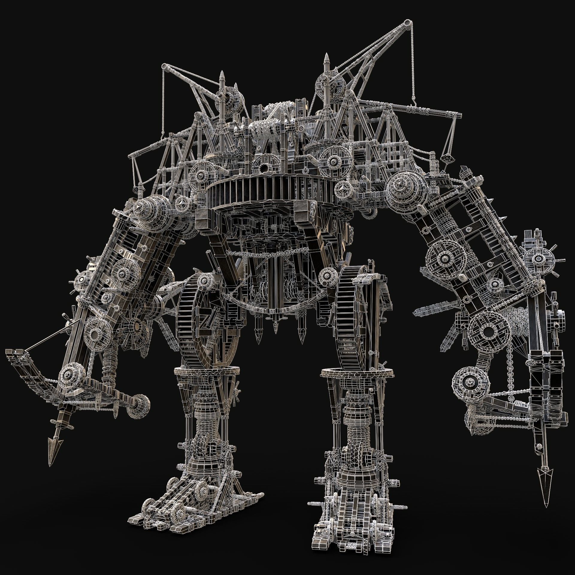 MECH GIANT ROBOT SIEGE WAR MACHINE MEDIEVAL MECHA COLLECTION AAA _9