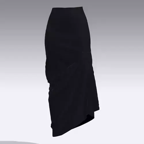 SKIRT WOMAN DRAPED LOOK FASHION STYLE MODERN WOMAN