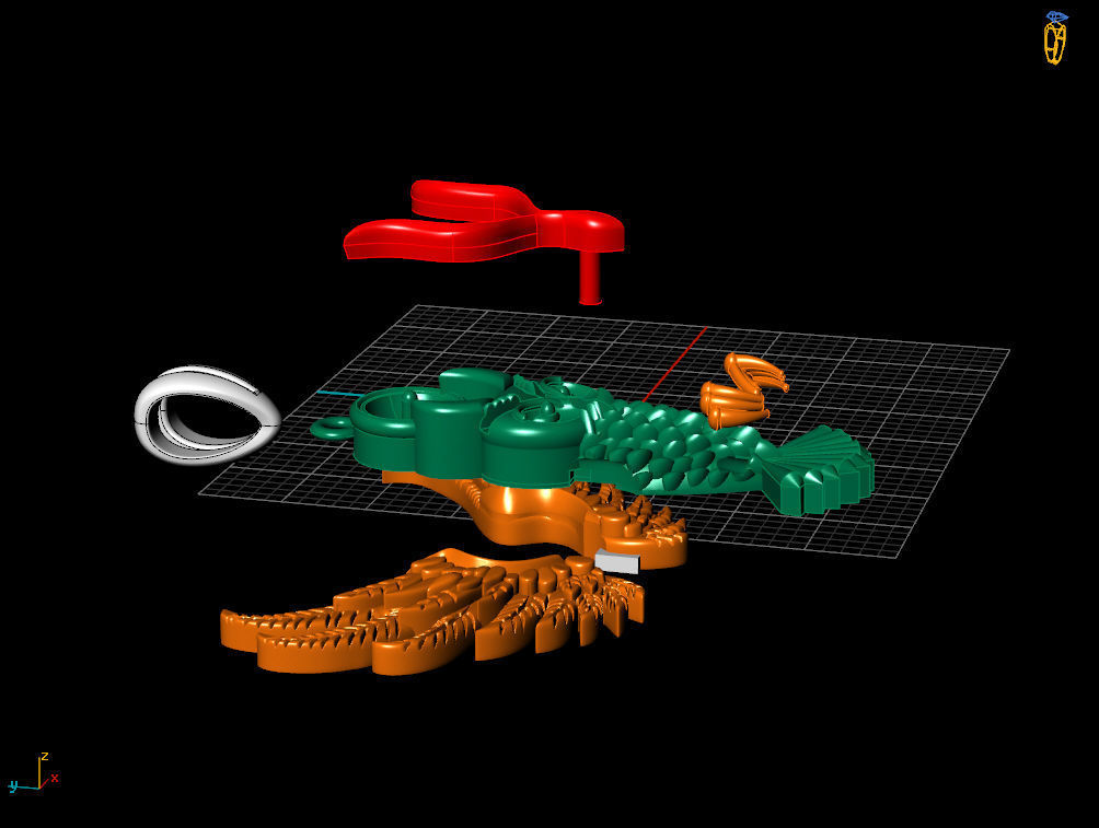 Owl pendant 3D print model_11