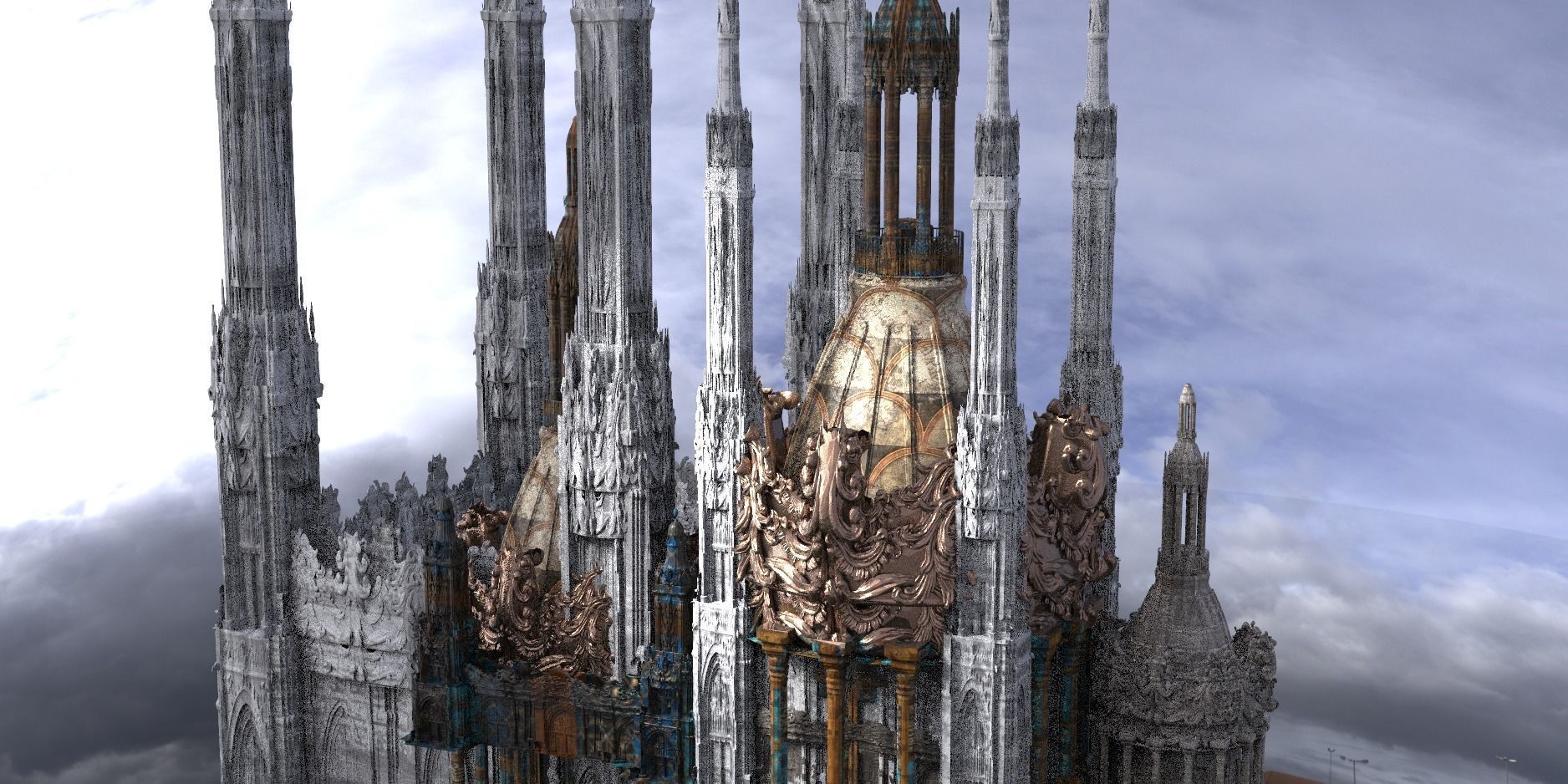 Palace Golden glory Tower Collection 2 3D model_1