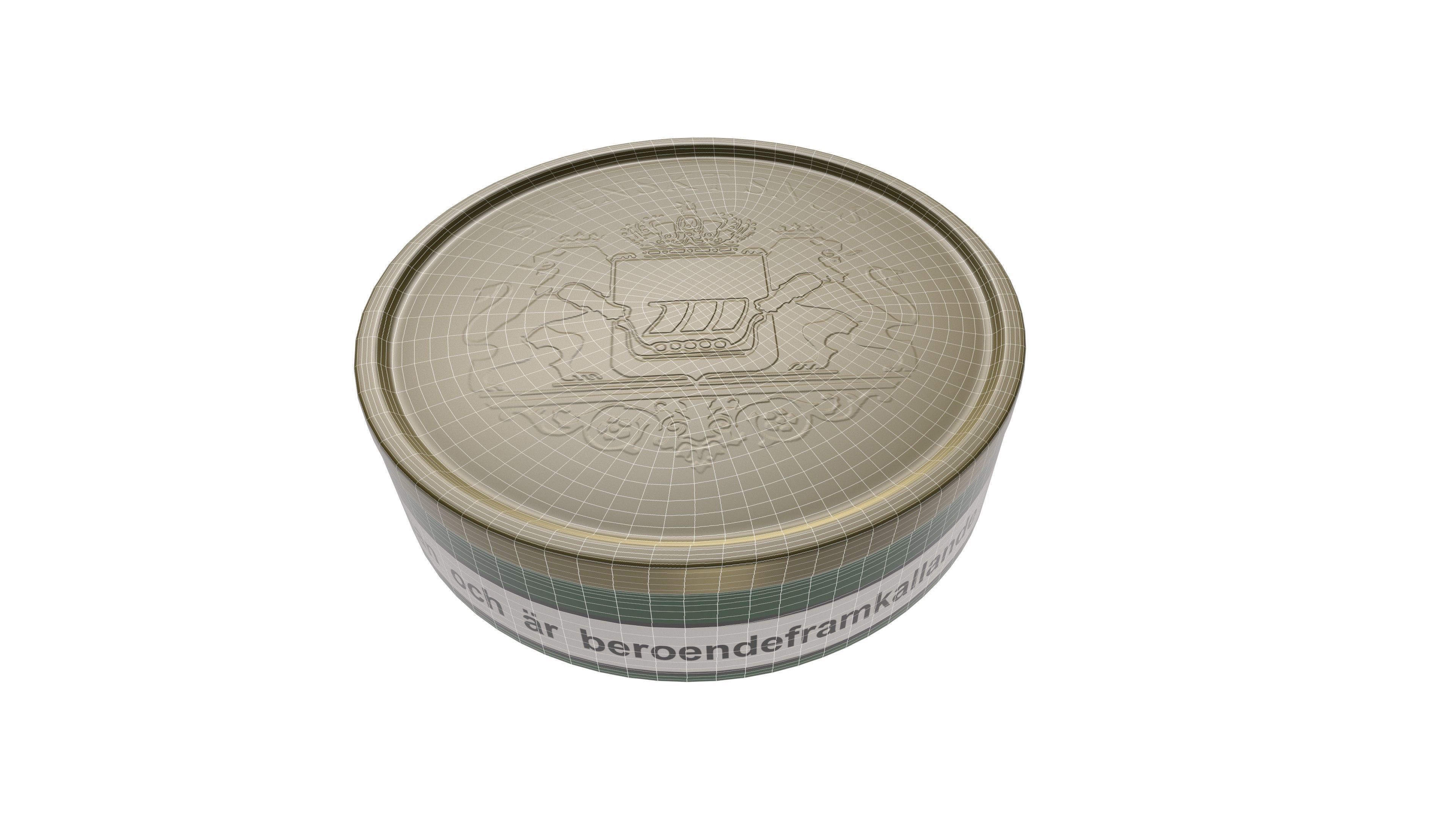 Swedish snus Low-poly 3D model_5