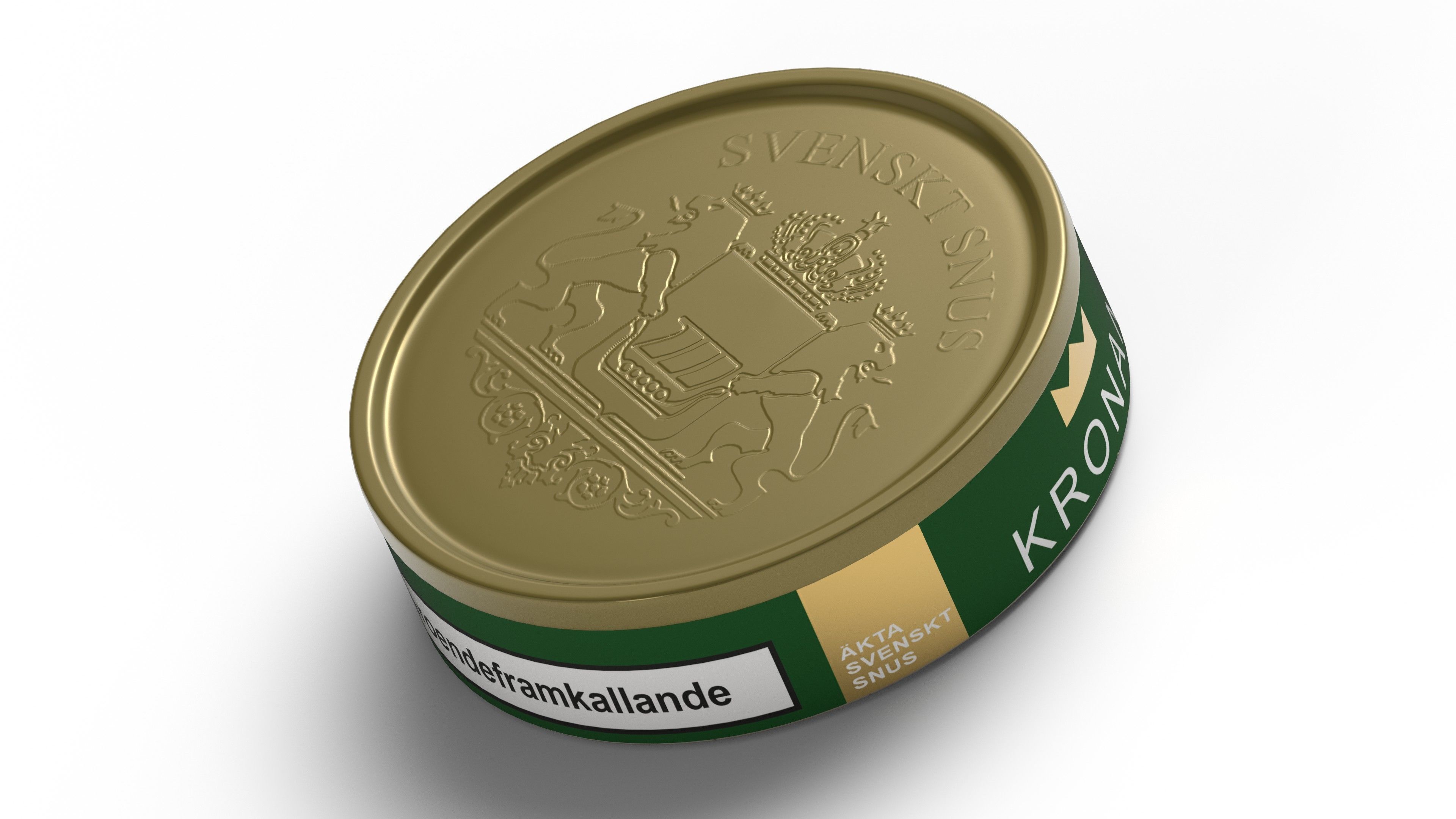 Swedish snus Low-poly 3D model_2