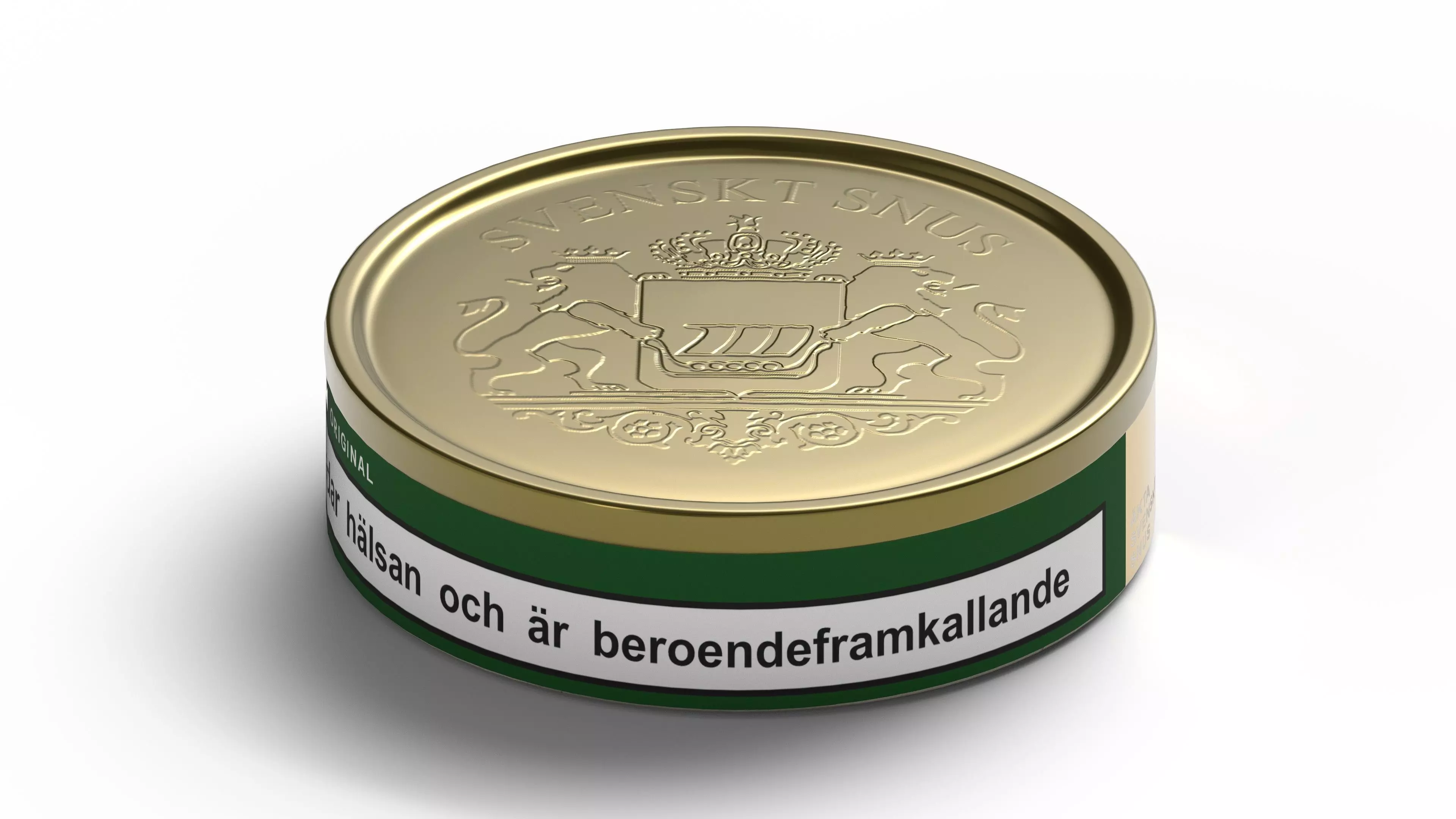 Swedish snus Low-poly 3D model_0