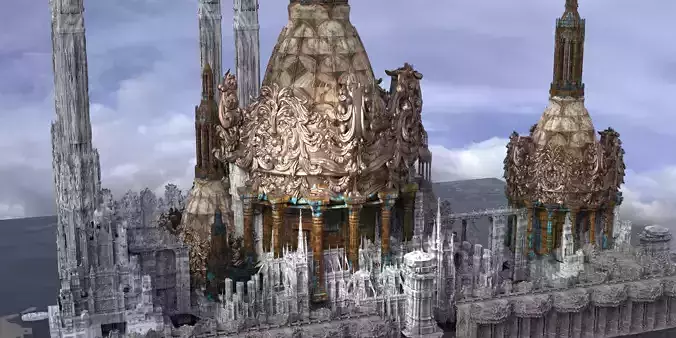 Ancient India Palace Mega structures Golden