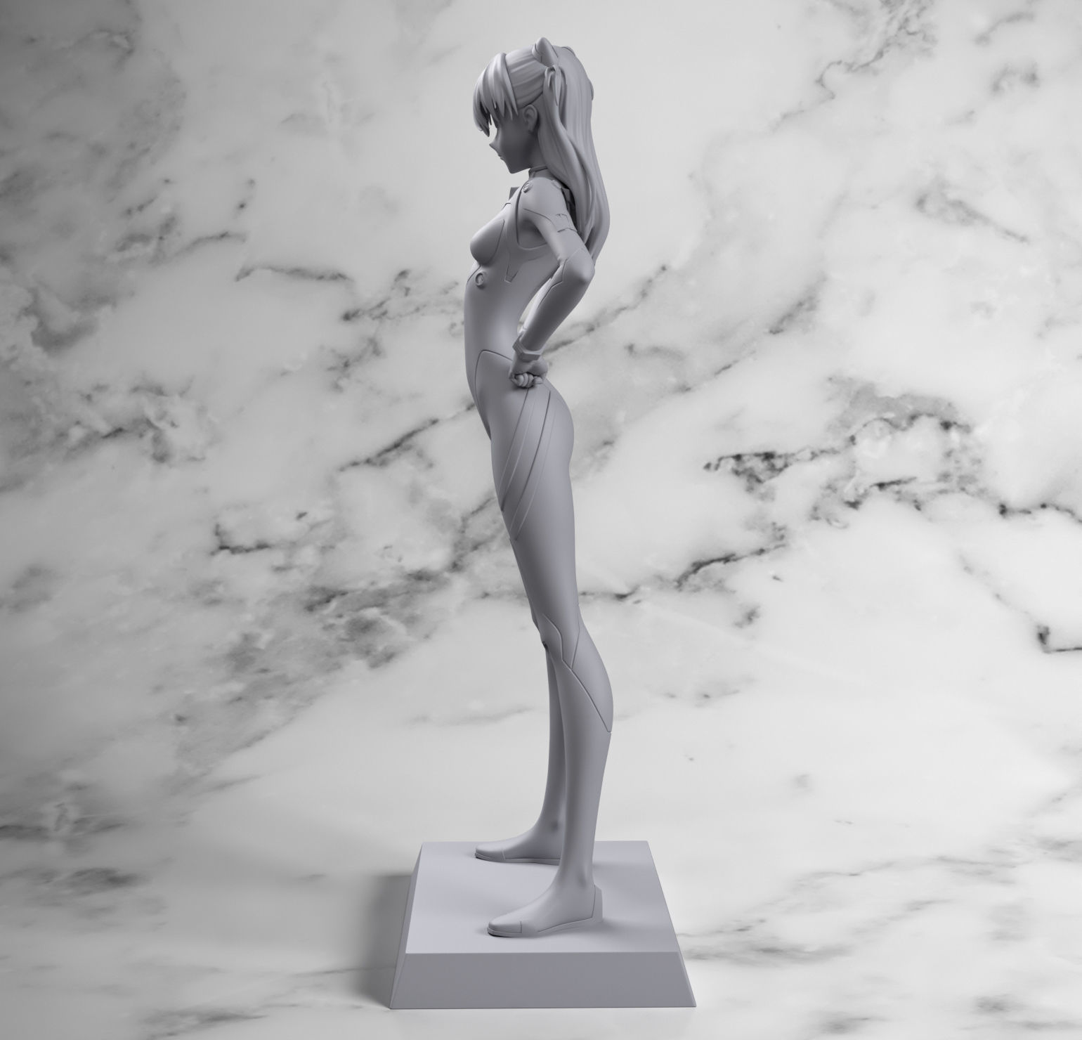 Asuka from Evangelion 3D print model_6