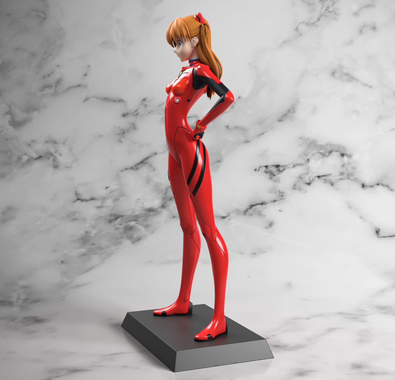 Asuka from Evangelion 3D print model_1