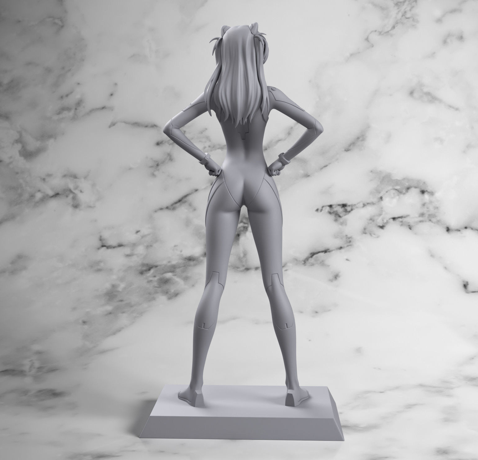 Asuka from Evangelion 3D print model_7